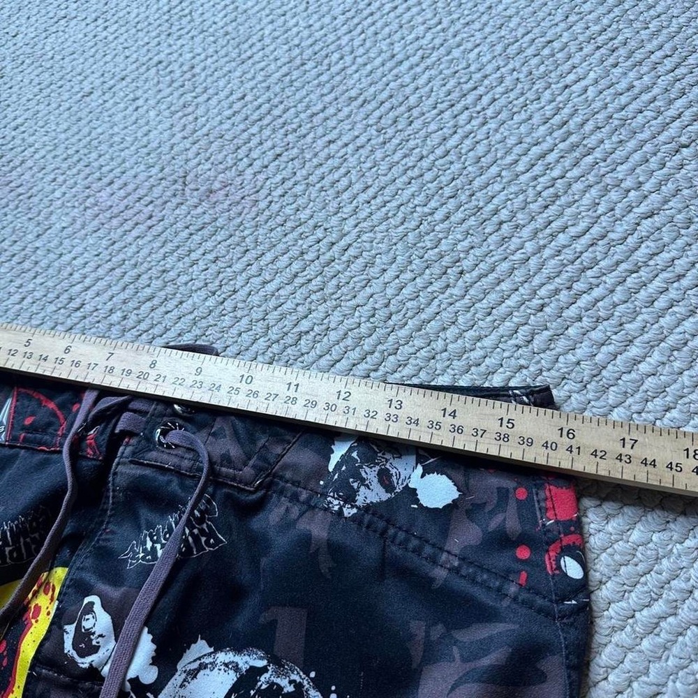 Y2K Vintage 2000s skater Surf Grunge Fox Racing Swim trunks board Shorts - Picture 5 of 8